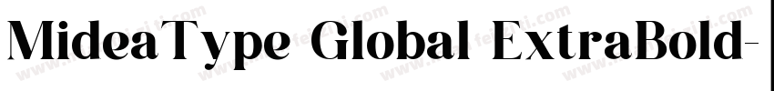 MideaType Global ExtraBold字体转换